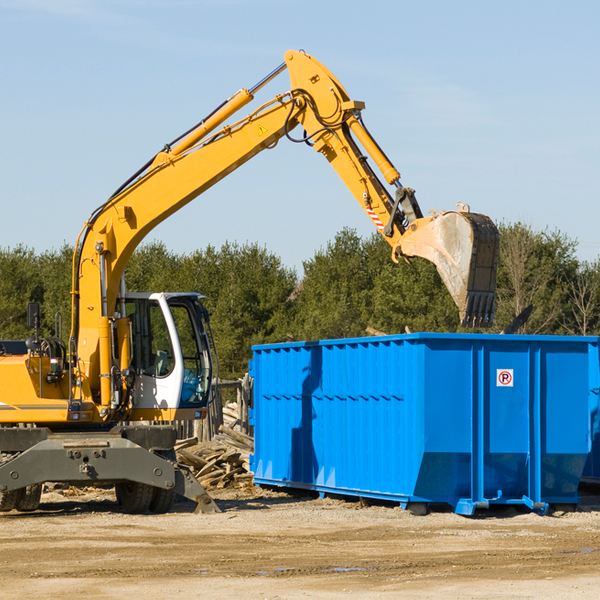 what happens if the residential dumpster is damaged or stolen during rental in Clayton